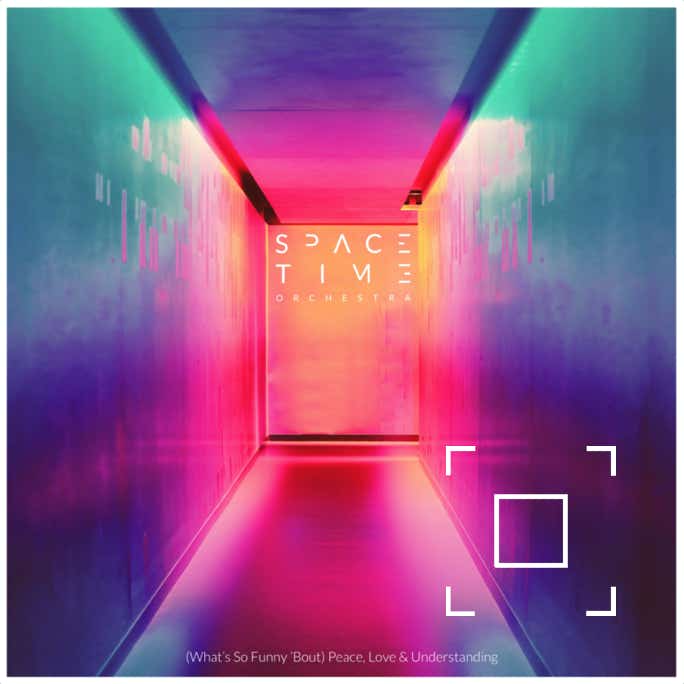 Cover image from the single (What’s So Funny ’Bout) Peace, Love & Understanding by Spacetime Orchestra